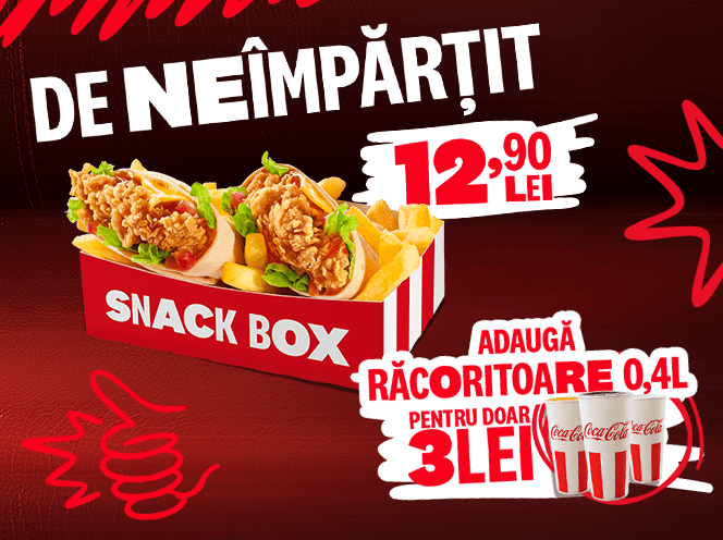 Adaugă răcoritoare la Snack Box